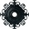 Ekena Millwork Orleans Ceiling Medallion (Fits Canopies up to 8 1/4"), 38 3/8"OD x 6 5/8"ID x 2 7/8"P, Night Shade CM38OLNSF - alternate 1